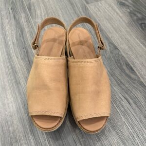 Timberland Tan Open-Toe Slingback Sandals